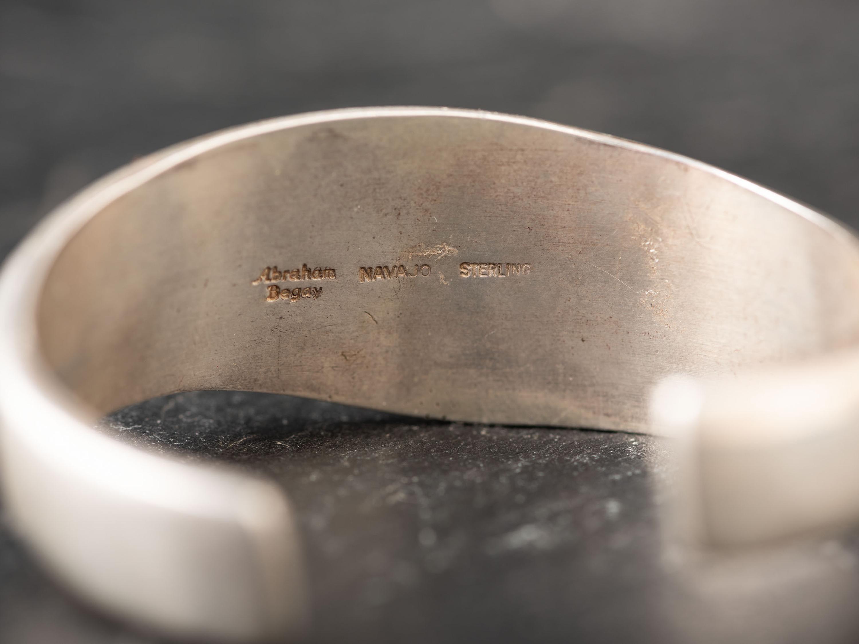 Sterling Silver Man-in-the-Maize Cuff Bracelet, with Inlay