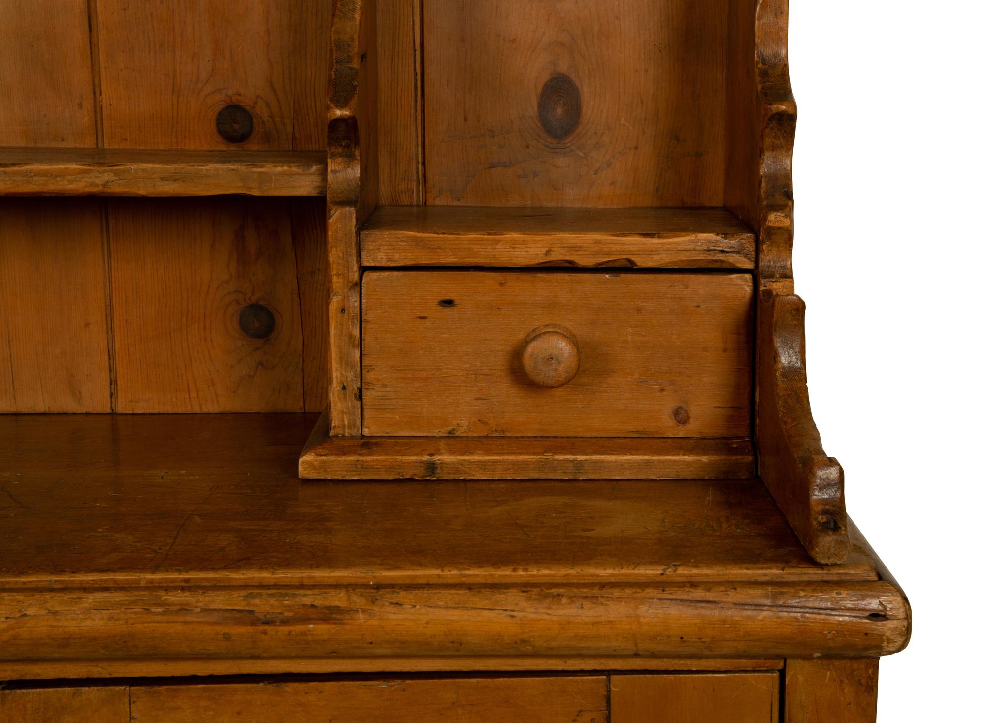 An English/Irish Pine Welsh Dresser — 19TH CENTURY
