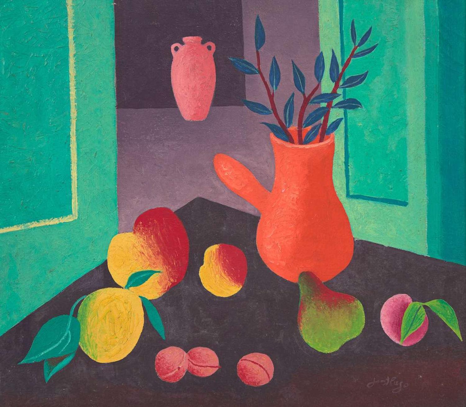 Jean Hugo (French, 1894-1984) - Nature Morte au Pichet Orange
