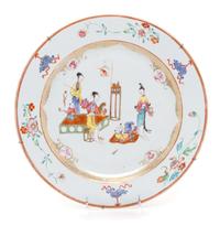 A Chinese Export Famille Rose Plate Diameter 13 1/2 inches. — 18TH CENTURY