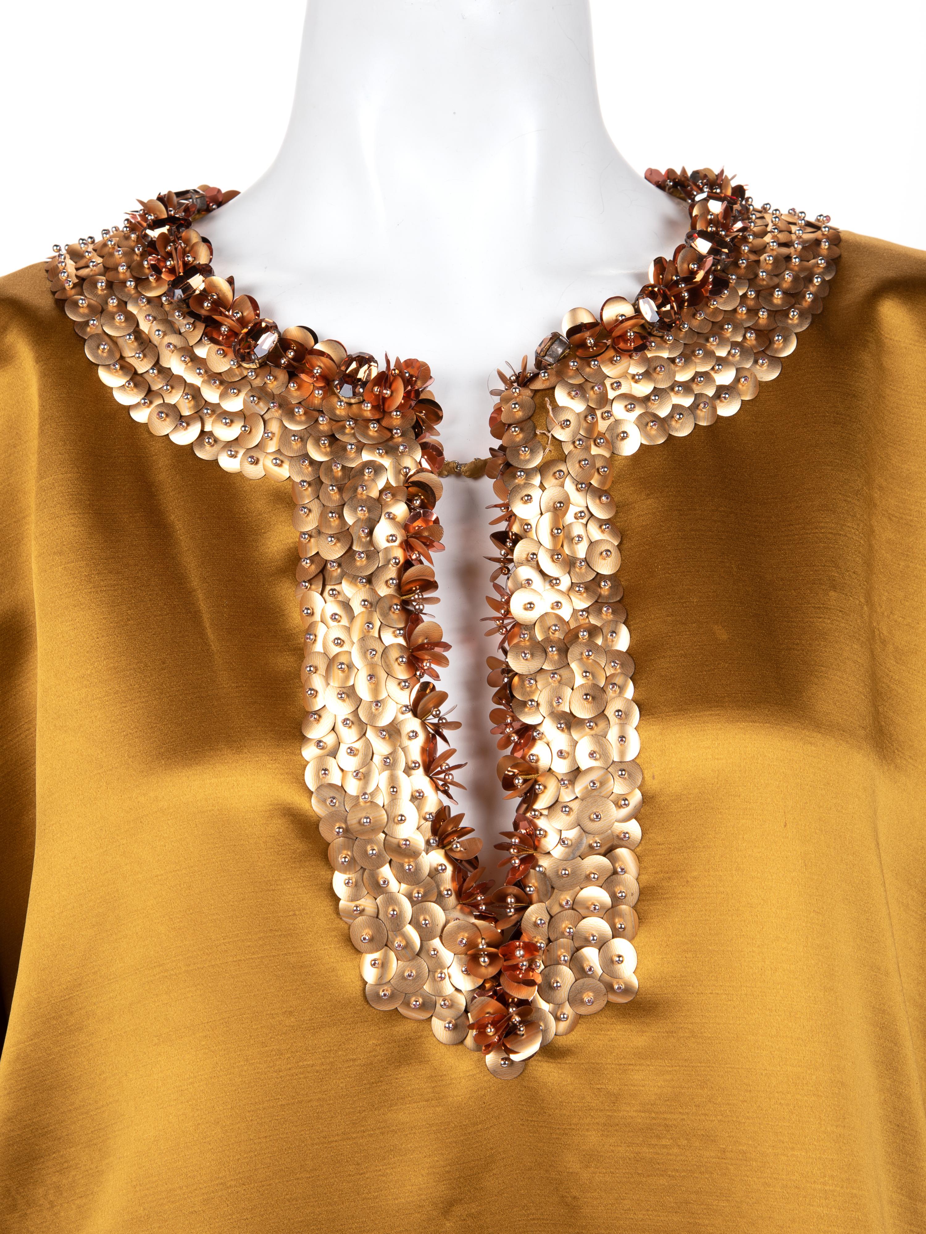 Givenchy Haute Couture Embellished Satin Top, 1980-90s