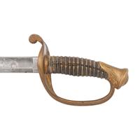 1862 Dated and Inspected Ames Model 1850 Foot Officers Sword with Presentation to Capt. Hugh Donnelly - 37th Mass Infantry - WIA Cold Harbor