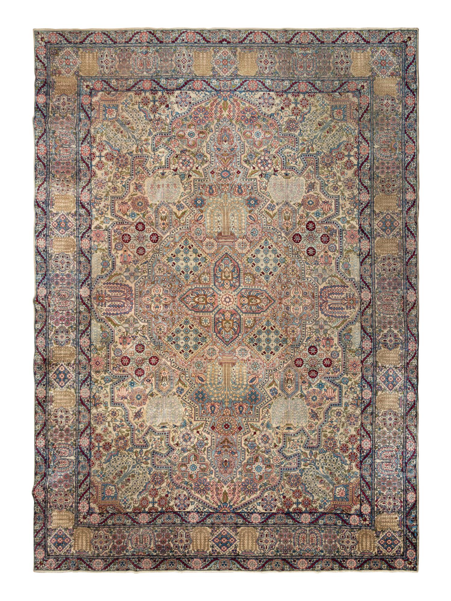 A Kirman Wool Rug