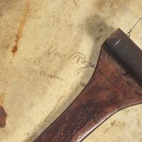 An American Primitive Mother of Pearl and Tin-Type Inset Banjo