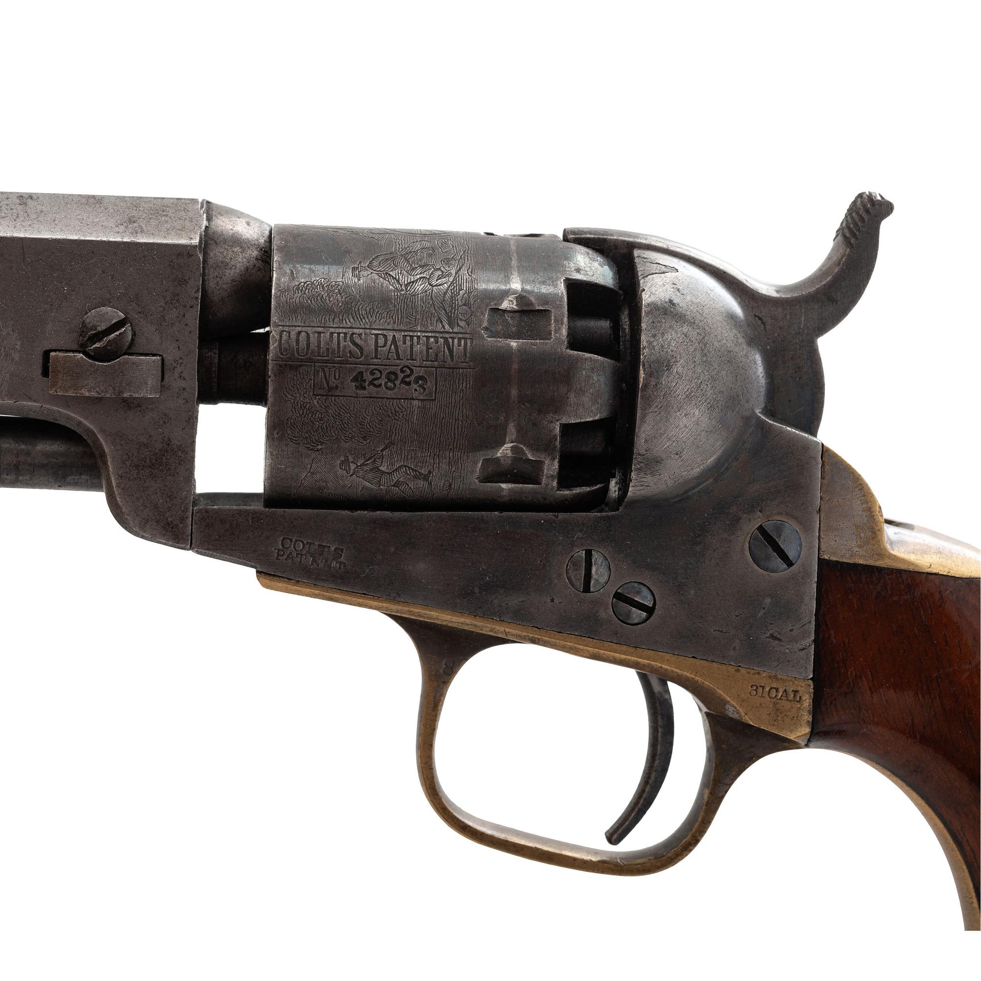 Colt Model 1849 Pocket Revolver Inscribed to Capt. John S.H. Doty - KIA at Peachtree Creek