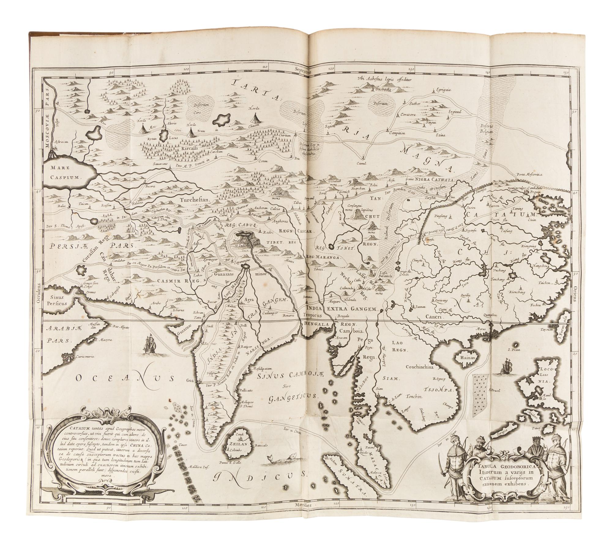 KIRCHER, Athanasius (1602-1680). China Monumentis, qua Sacris qua Profanis . Amsterdam: Johannes Janssonius van Waesberge & Elizeus Weyerstraet, 1667.