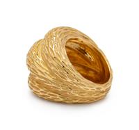 YELLOW GOLD BOMBE RING