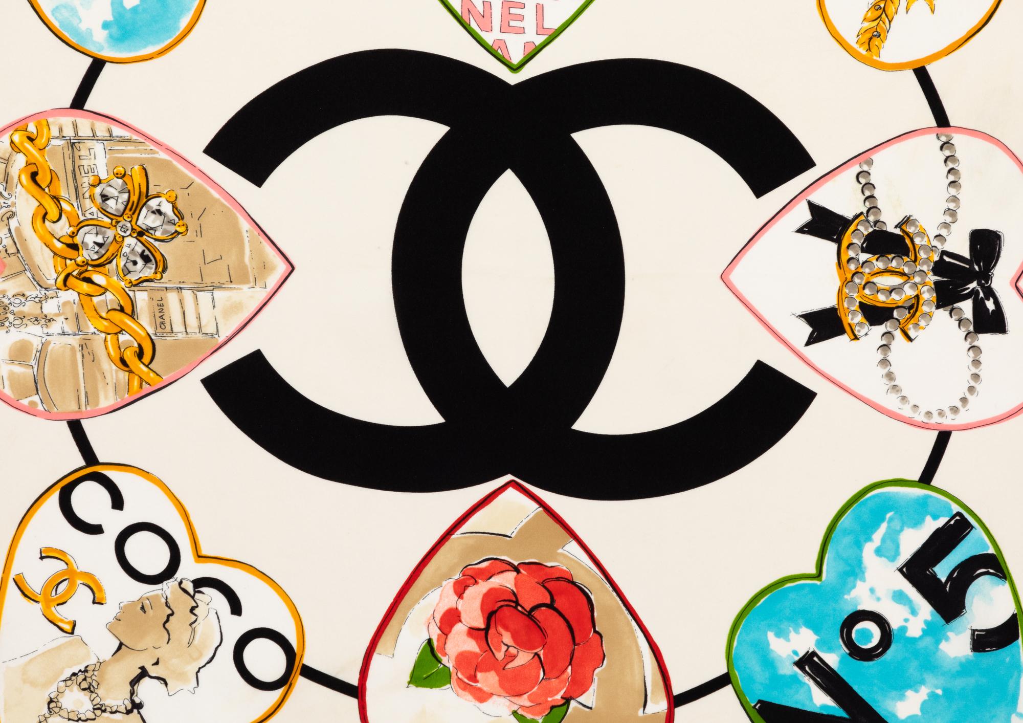 Chanel Silk Scarf, 1980-90s