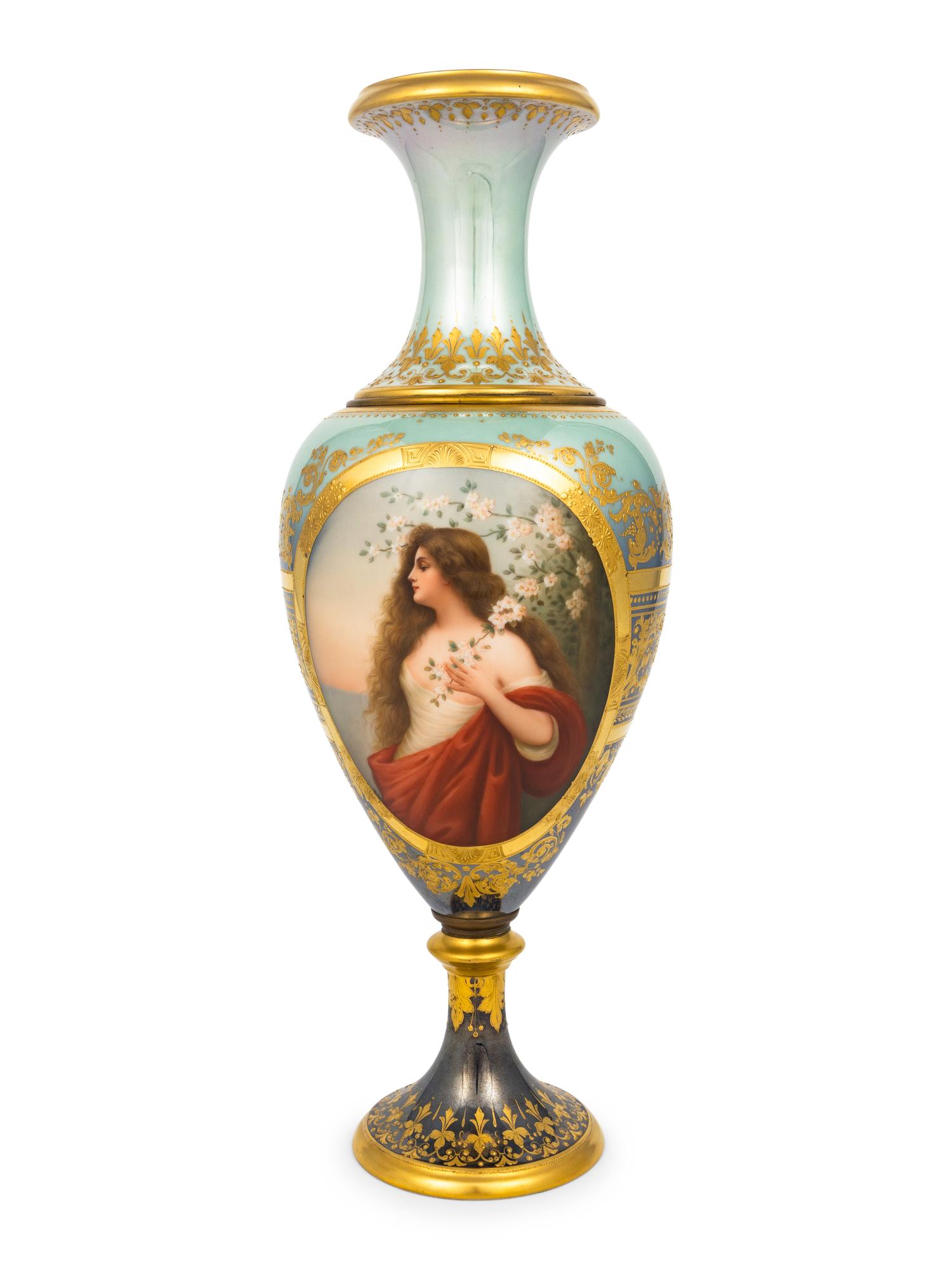 A Vienna Porcelain Vase