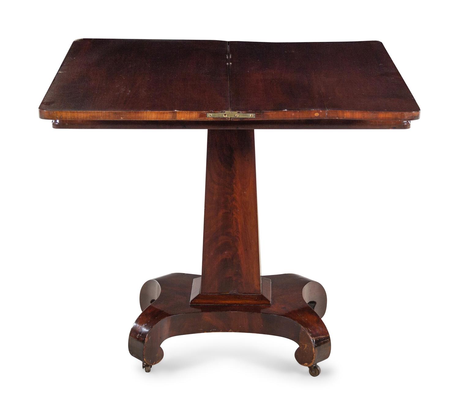 A Classical Mahogany Flip-Top Table