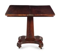 A Classical Mahogany Flip-Top Table