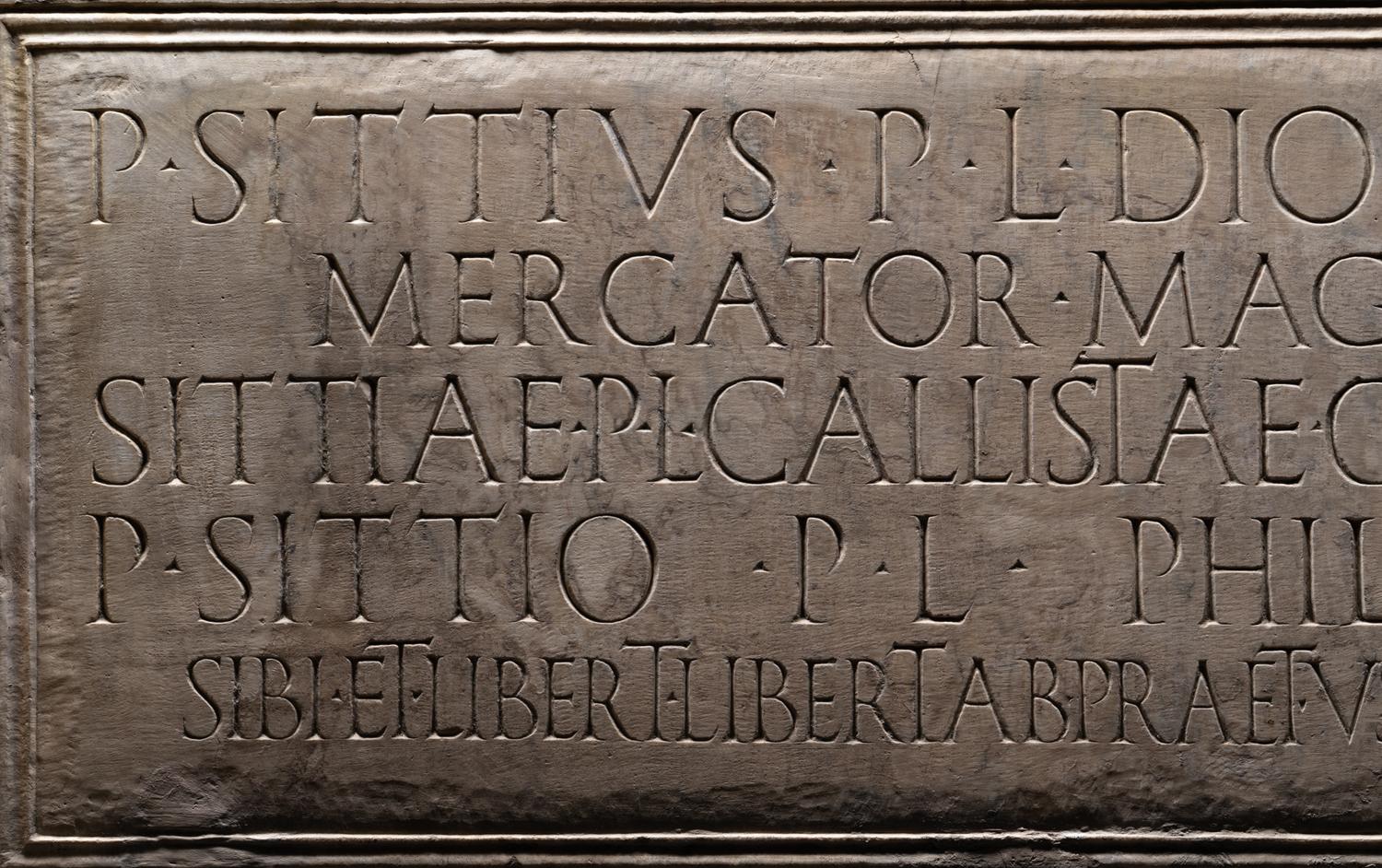 A Roman Marble Inscribed Panel