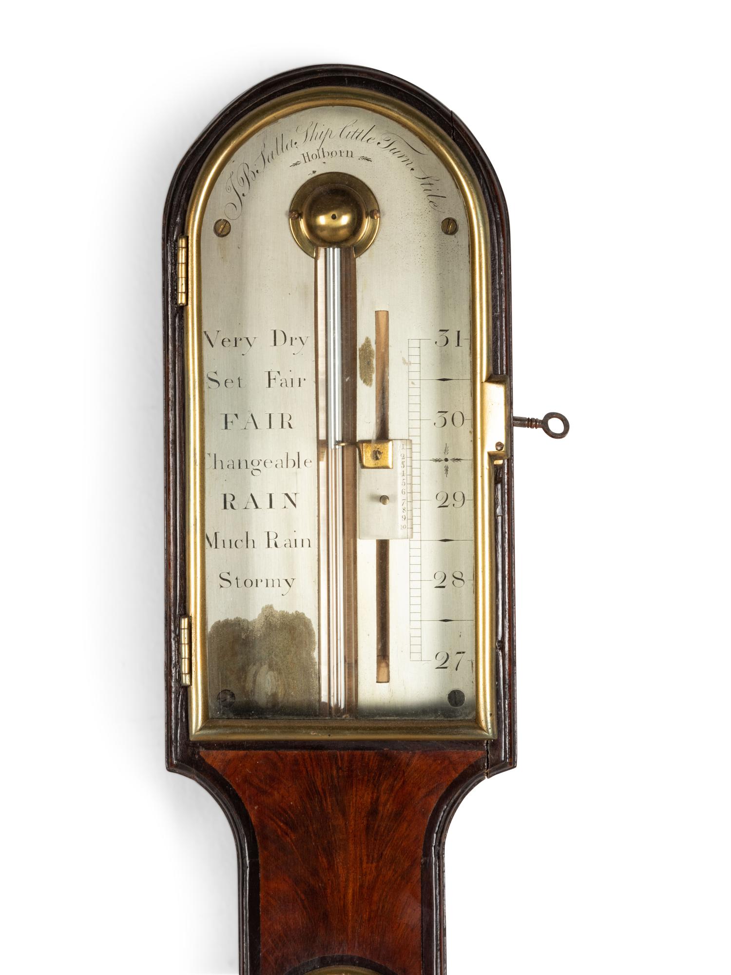 An Regency Mahogany Stick Barometer