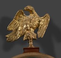 A Federal Style Eglomise Inset Banjo Clock