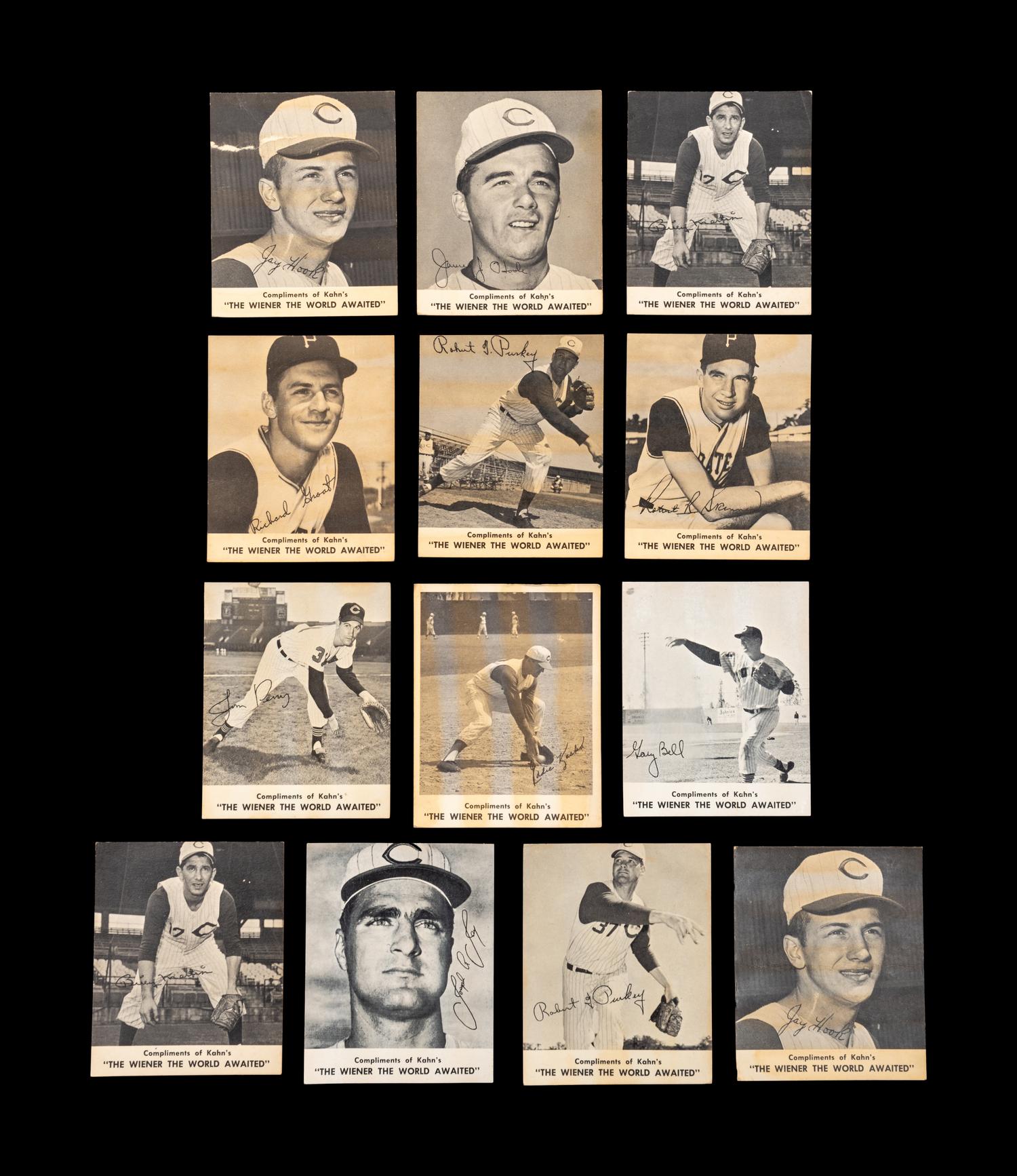 A Group of Kahn's Weiners Baseball Cards (Including Billy Martin),