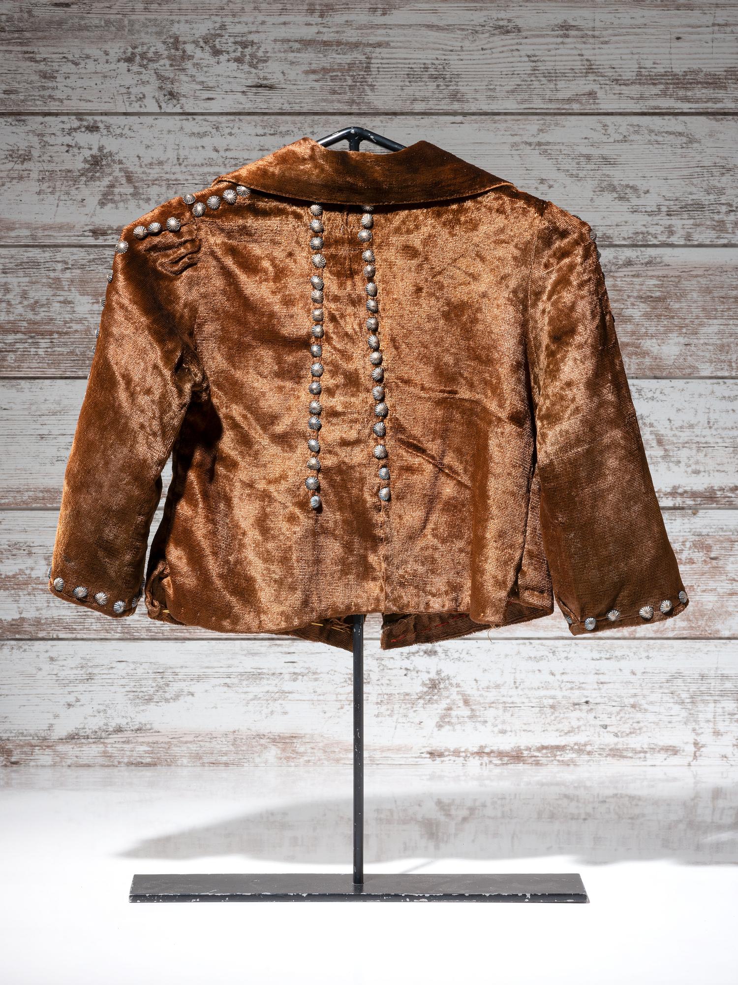Navajo Child's Velveteen Blouse, with Silver Buttons