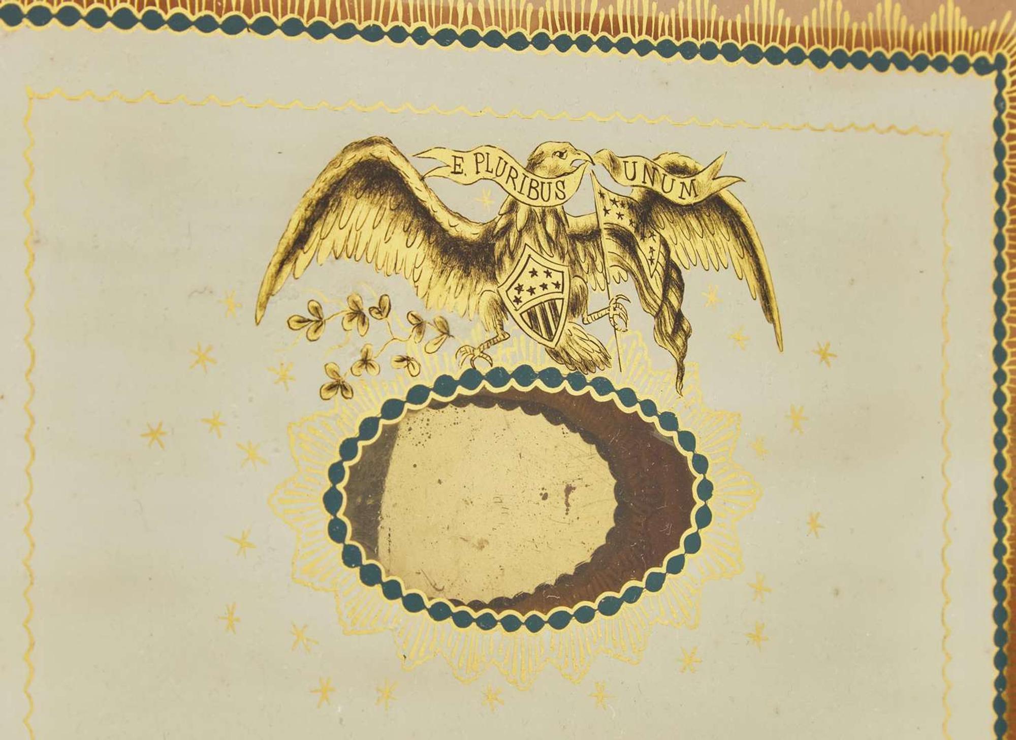 A Federal giltwood and églomisé banjo clock, early 19th century