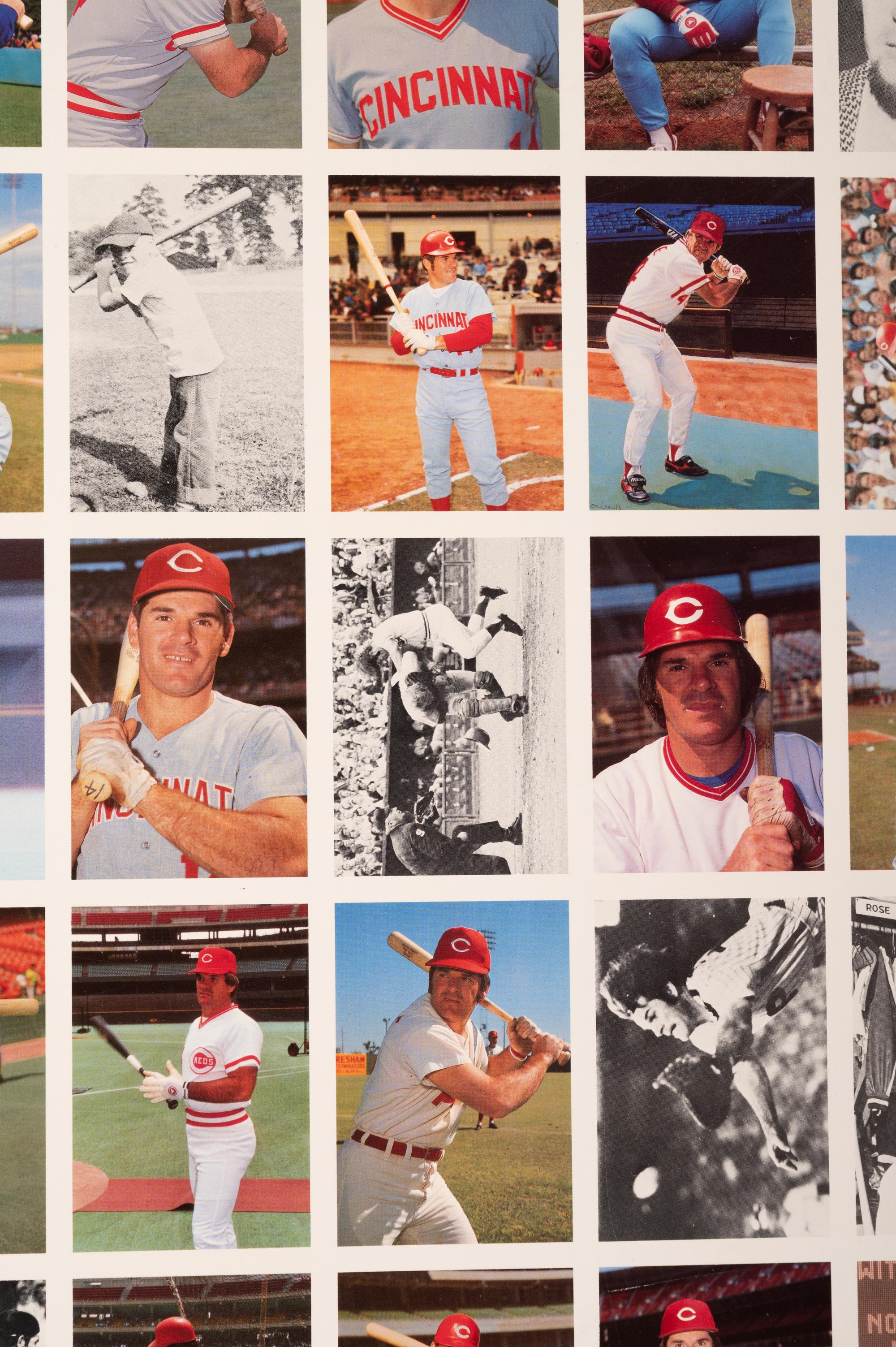 A Group of Five Uncut Sheets of 1985 Pete Rose Baseball Cards