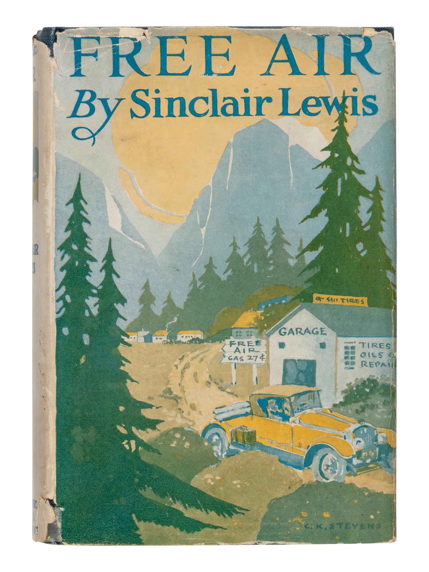 LEWIS, Sinclair (1885-1951). Free Air . New York: Harcourt, Brace and Howe, 1919.