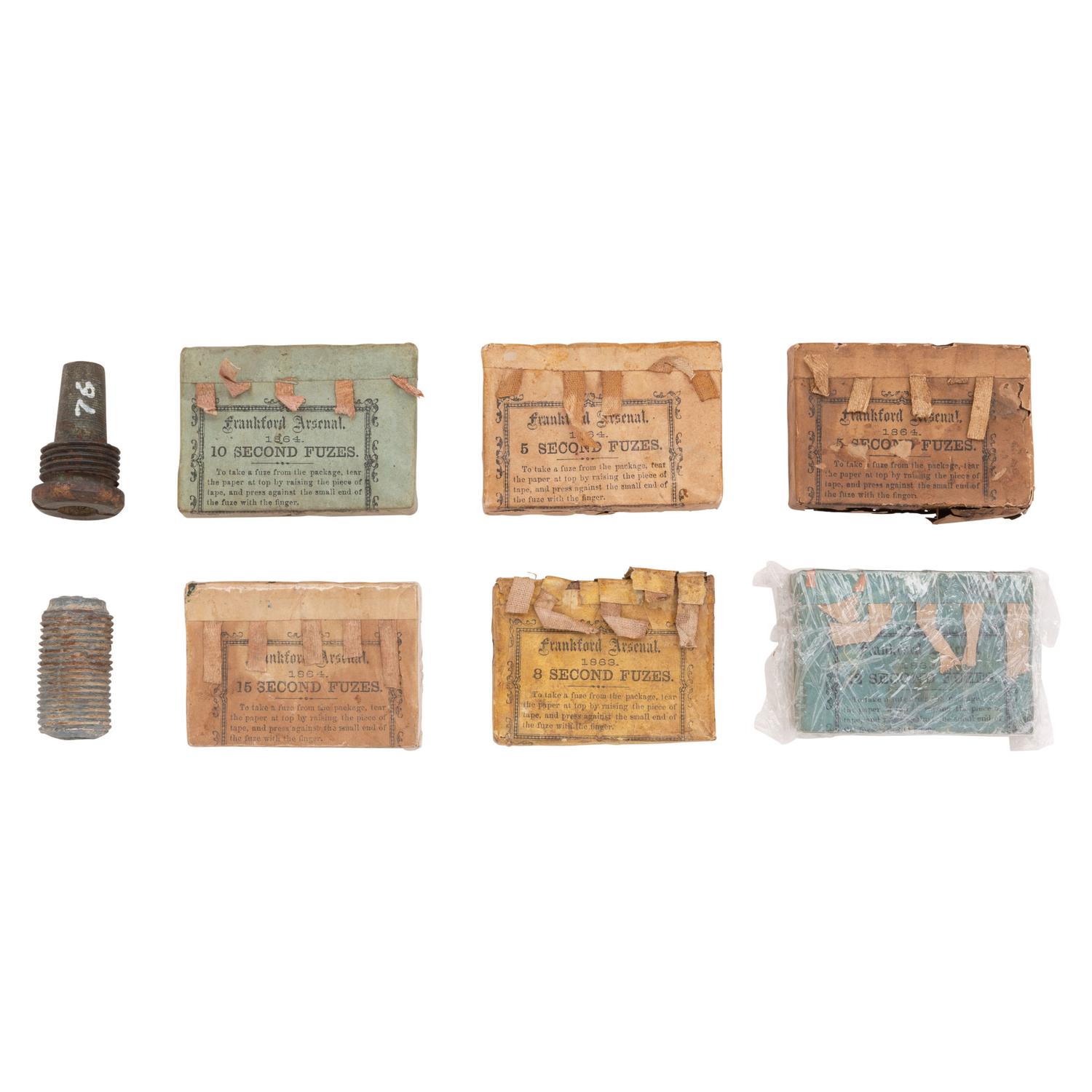 6 Packs of Frankford Arsenal Artillery Fuses and Two Screw-In Fuse Holders