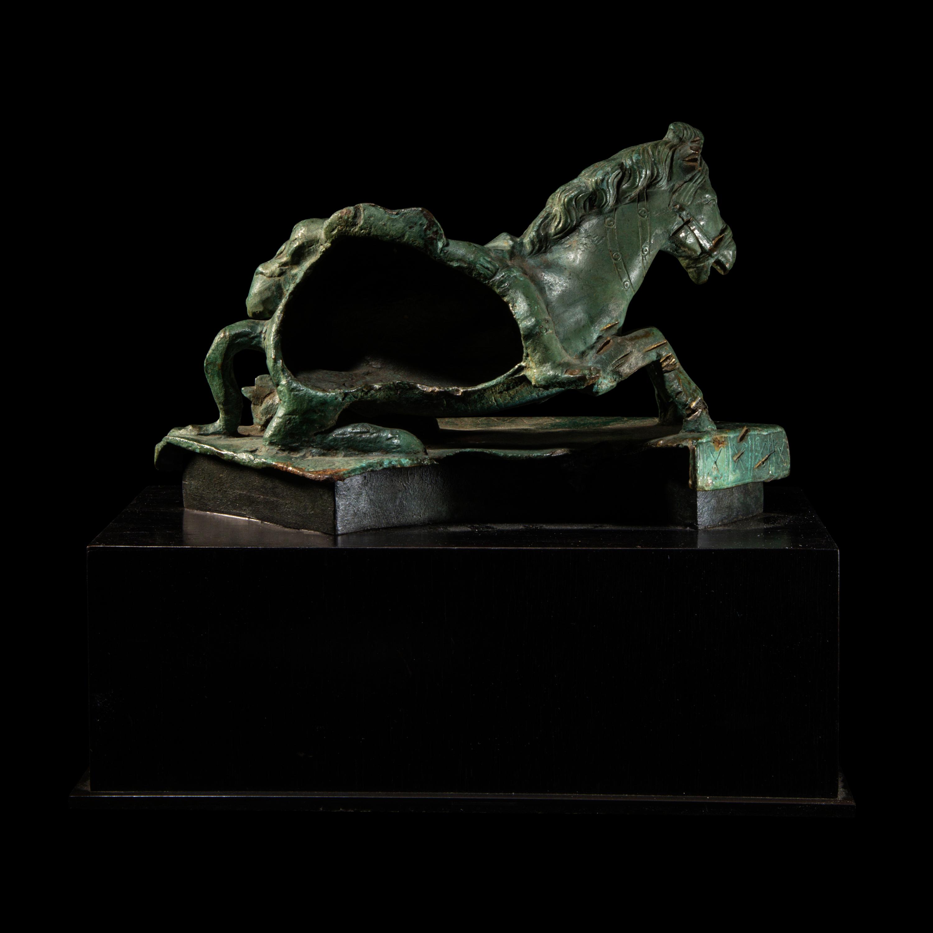 A Roman Bronze with a Slain Amazon on Horseback
