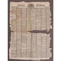 [LINCOLNIANA - ASSASSINATION]. Detroit Tribune. Vol. XXIX, No. 234. 15 April 1865.