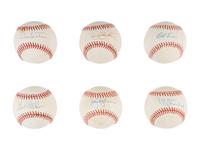 A Group of 19 Hall of Fame Pitcher Single Signed Autograph Baseballs (Beckett Authentication Services Certified),