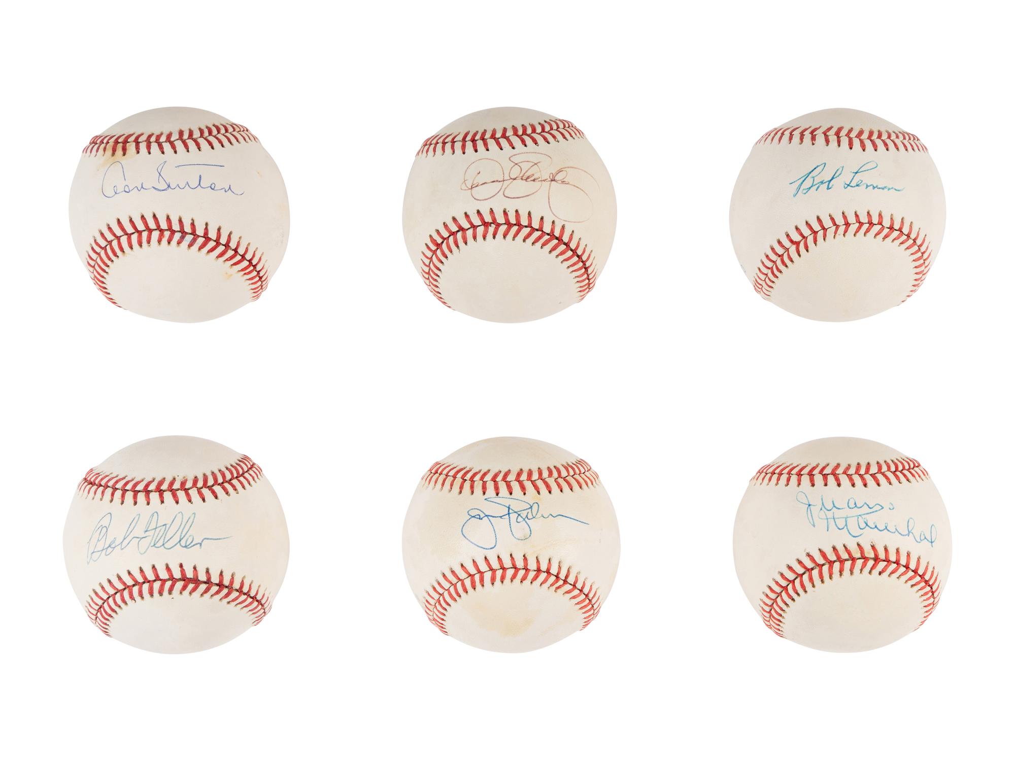 A Group of 19 Hall of Fame Pitcher Single Signed Autograph Baseballs (Beckett Authentication Services Certified),