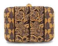 Judith Leiber Floral Minaudière Clutch