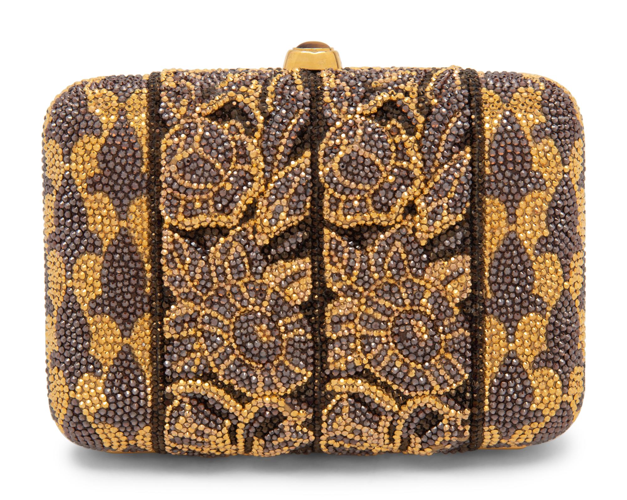 Judith Leiber Floral Minaudière Clutch