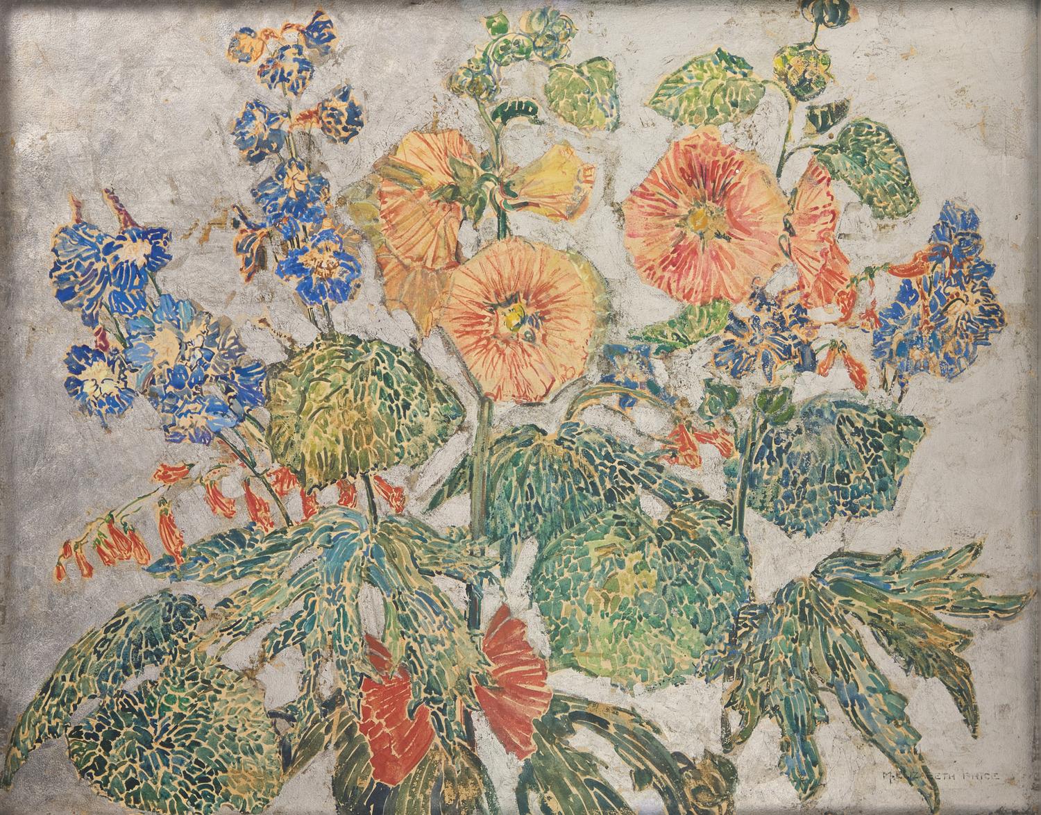 Mary Elizabeth Price (American, 1877-1965) — Pattern of Flower and Leaf