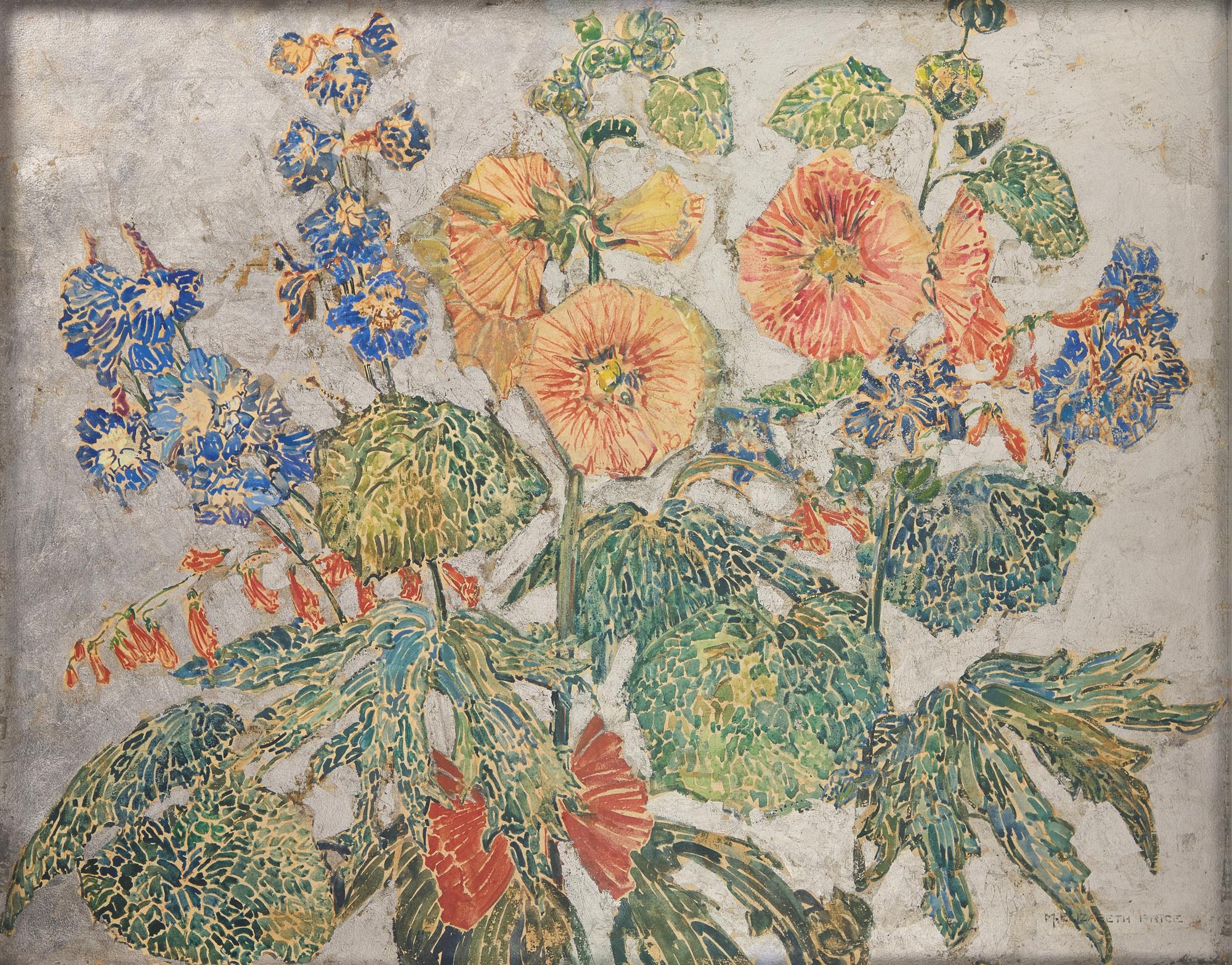 Mary Elizabeth Price (American, 1877-1965) — Pattern of Flower and Leaf