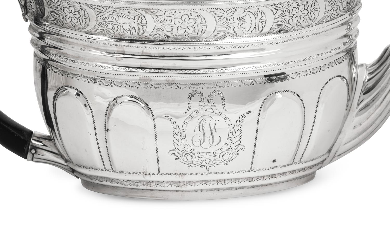 A George III Silver Four-Piece Tea and Coffee Service