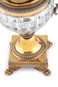 A French Silver-Gilt and Cut Glass Bonbonnière