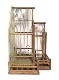 Four Architectural Bird Cages
