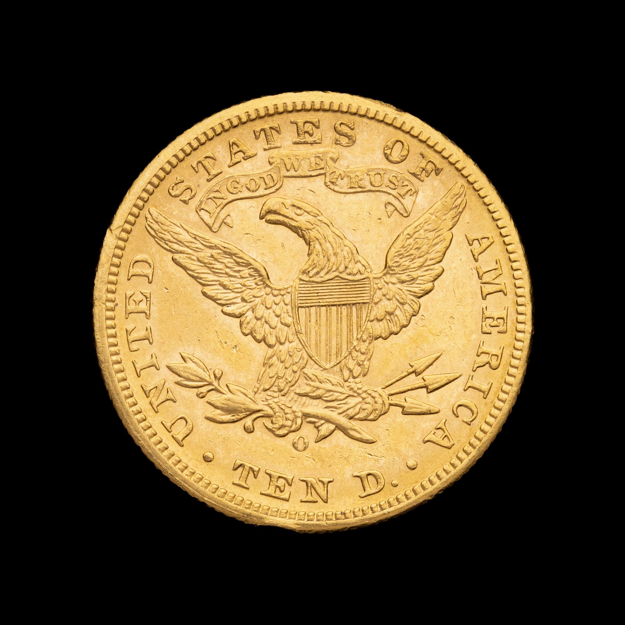 An 1895-O Liberty Head $10 Gold Coin