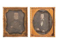[EARLY PHOTOGRAPHY]. A group of 21 daguerreotype portraits of distinguished gentlemen of various ages, including: