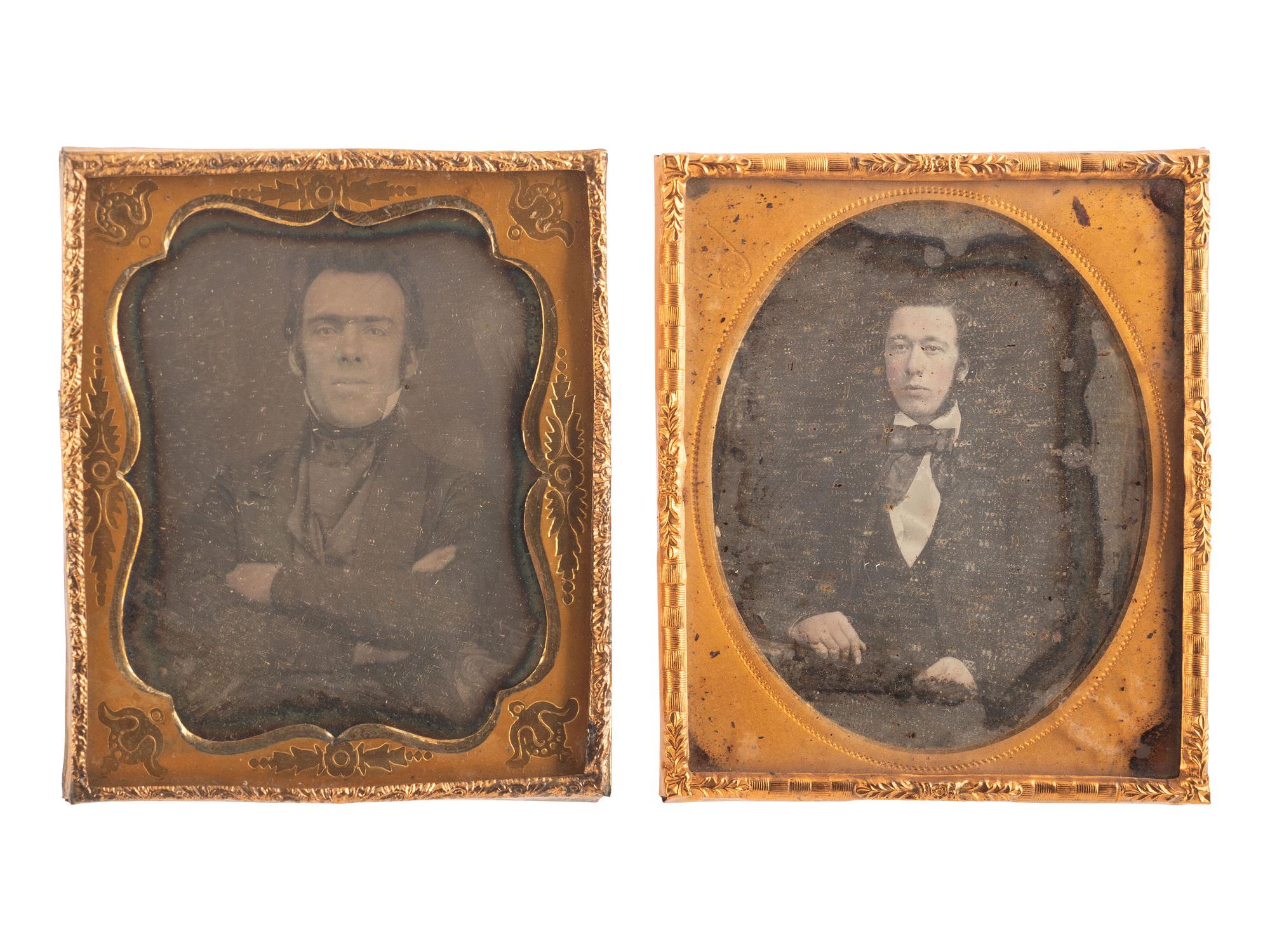[EARLY PHOTOGRAPHY]. A group of 21 daguerreotype portraits of distinguished gentlemen of various ages, including: