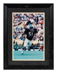 A Group of Five Photographs of Various Chicago Football Players Formerly Displayed at Mike Ditka’s Restaurant.