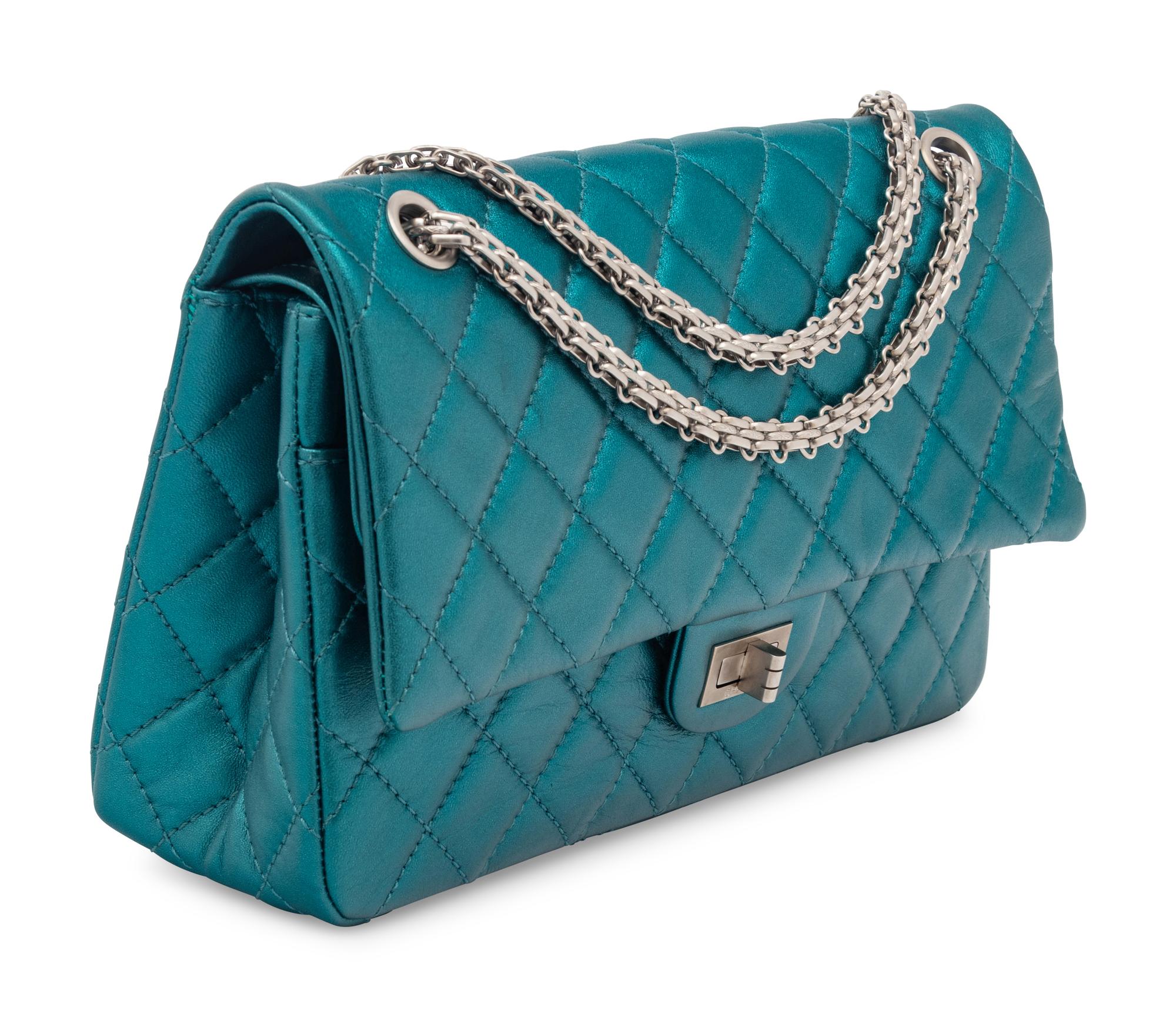Chanel Metallic Turquoise 2.55 Reissue Bag