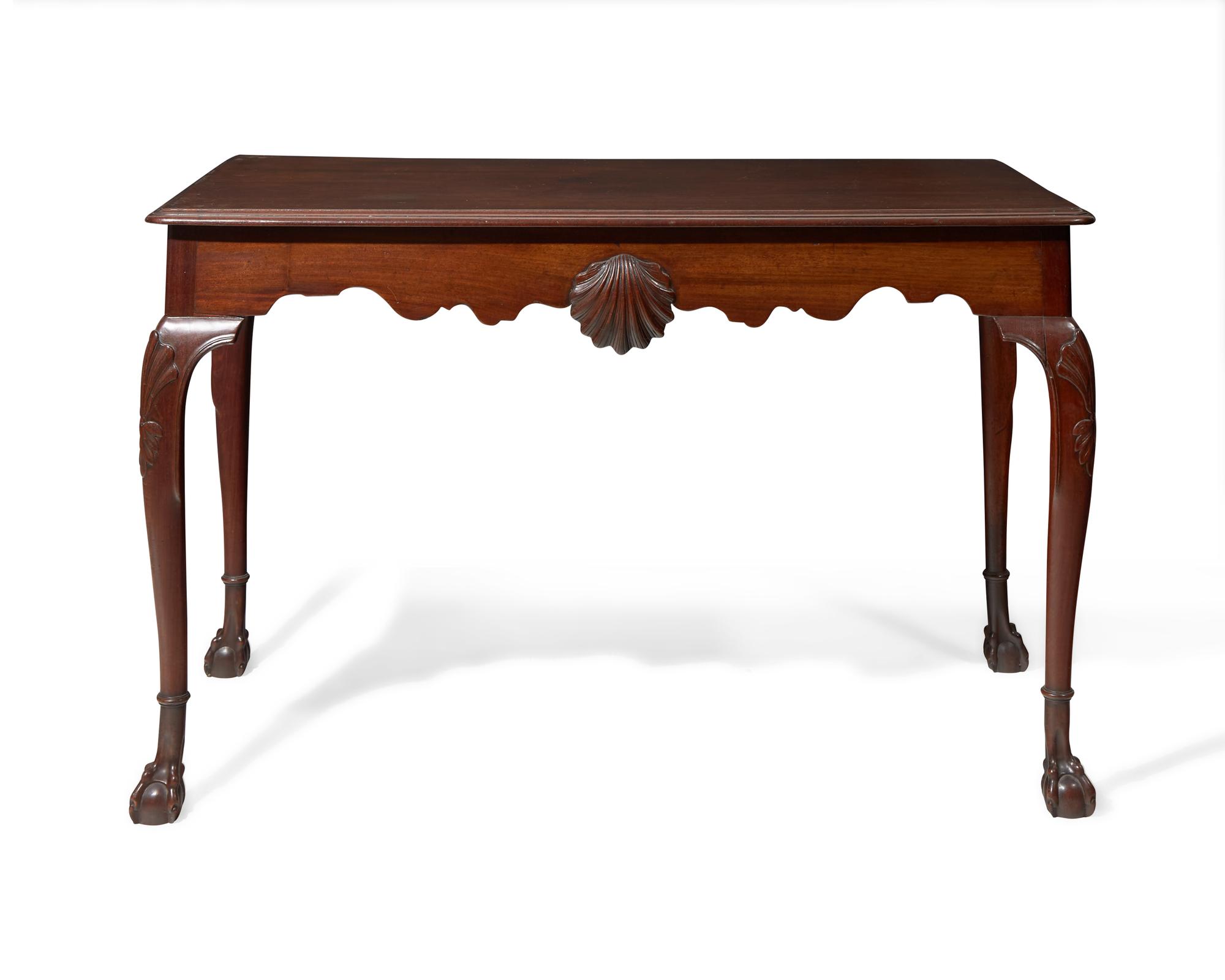A fine Irish George II mahogany side table, circa 1750