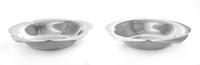 A Pair of American Silver Candy Dishes, Tiffany & Co., New York, NY, each with a scalloped rim.