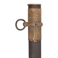 Roby Model 1850 Foot Officers Sword in 1850 Staff & Field Scabbard Presented to Lt. Col. Henry Merwin - 27th Connecticut Volunteers - KIA at Gettysburg