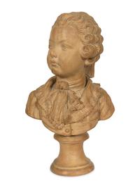 A French Terracotta Bust of a Boy