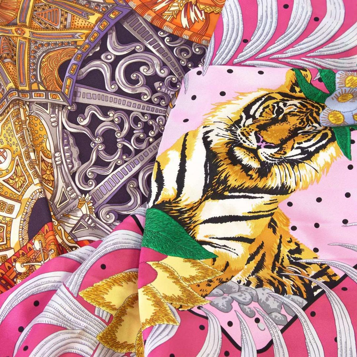 A Set of Two Hermès Silk Scarves Hermès