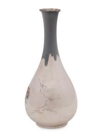 A Japanese Mixed Metal Vase