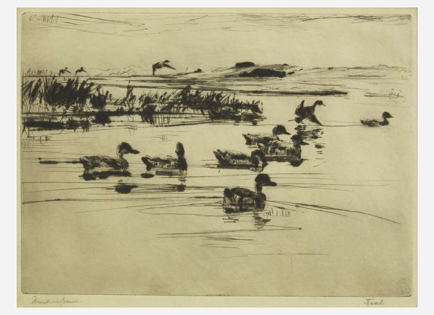 [Prints] Benson, Frank W.: Group of 2 Sporting Prints