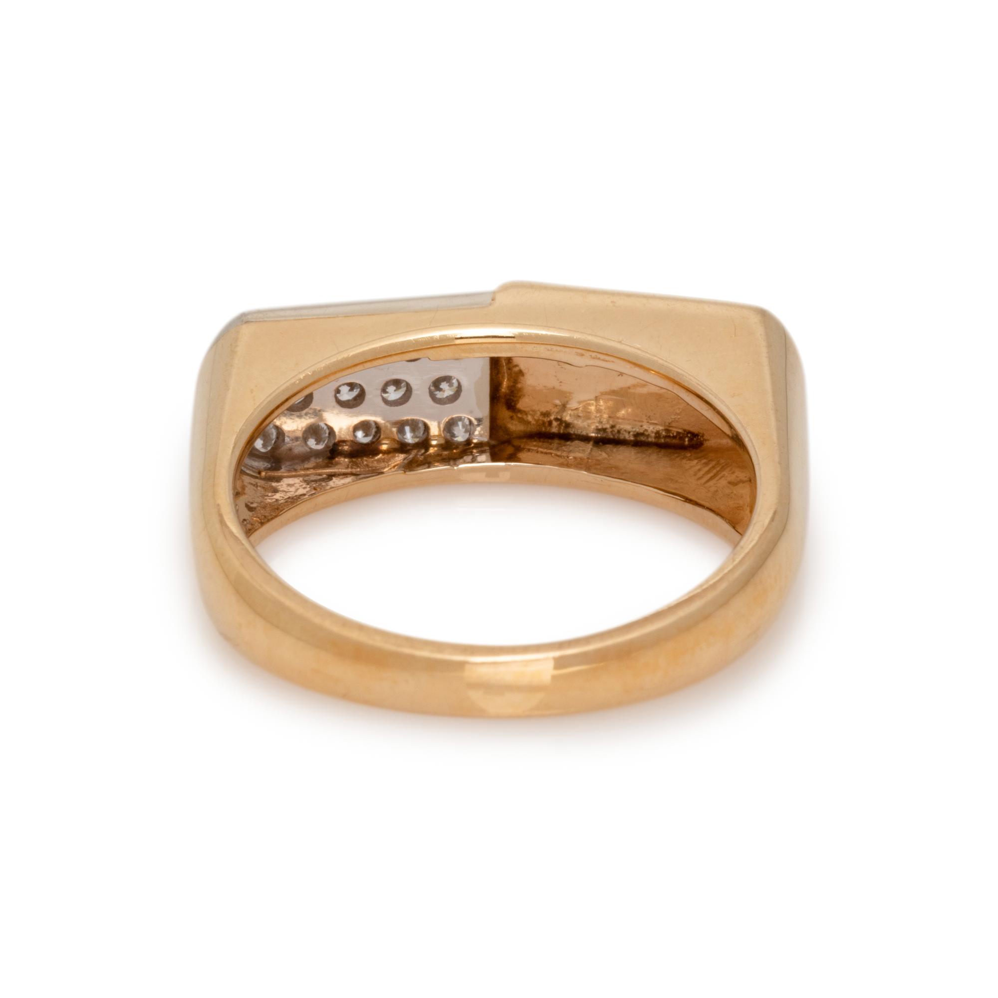 BICOLOR GOLD AND DIAMOND RING