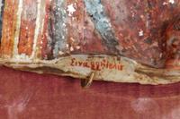 A Byzantine Style Painted Shell Icon Fragment