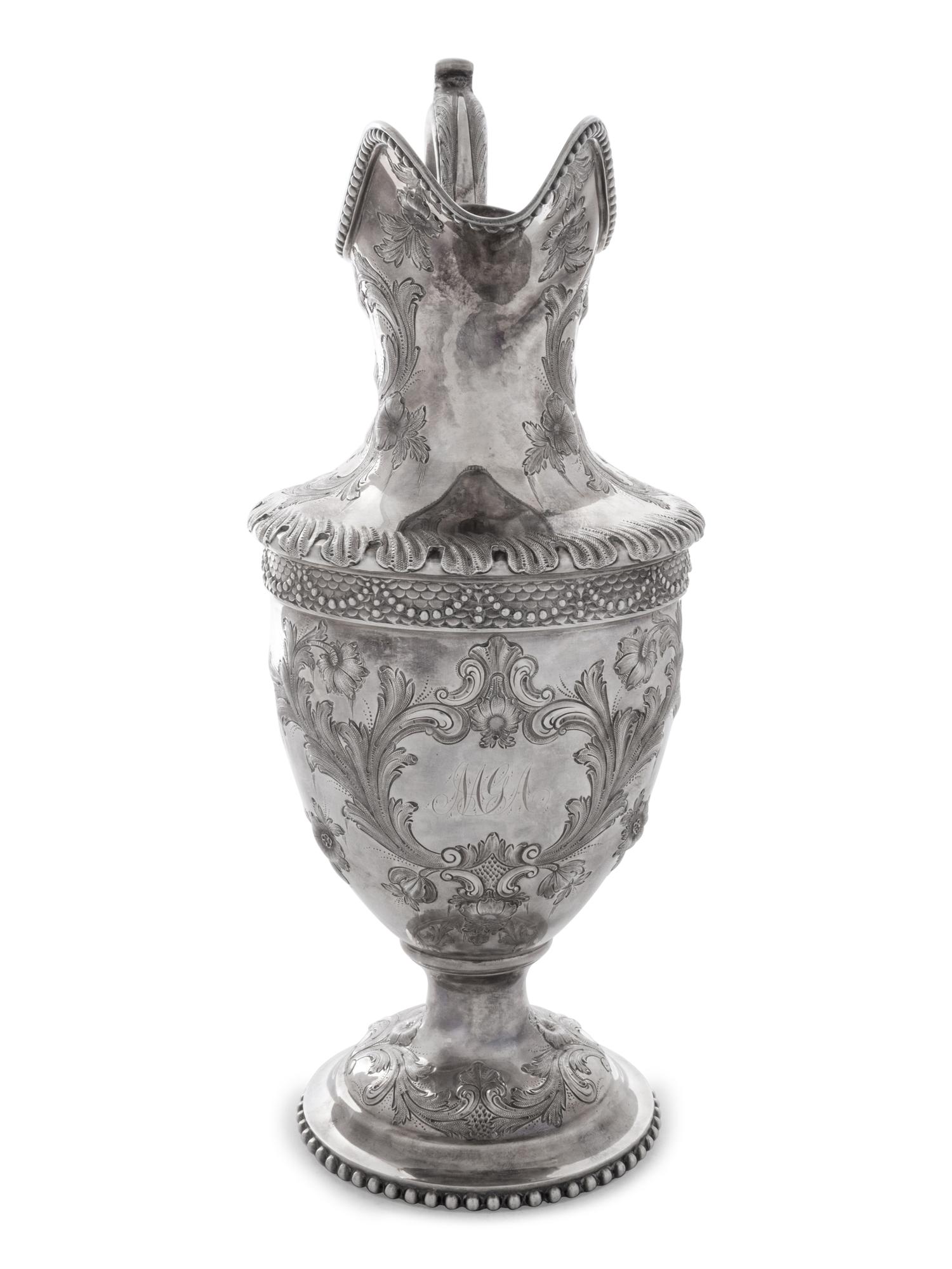An American Silver Claret Jug